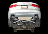 AWE Touring Edition Exhaust for Audi B8 S4 3.0T - Diamond Black Tips (102mm) - Mounted